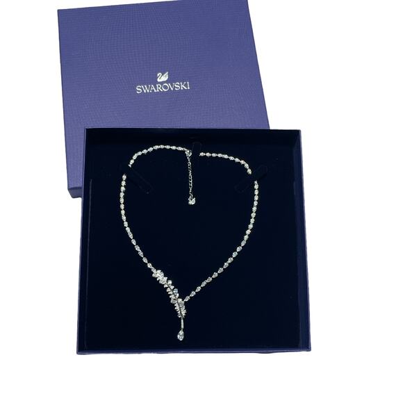 Swarovski Nice Necklace White Rhodium PlatedNew